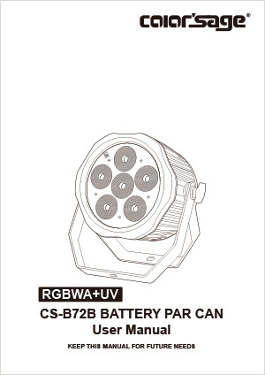 CS-B72B-6-in-1-BATTERY-PAR-CAN-User-Manual